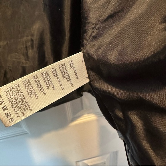 Rebecca Minkoff Black Faux Leather Puffer Oversized Jacket - Picture 7 of 10